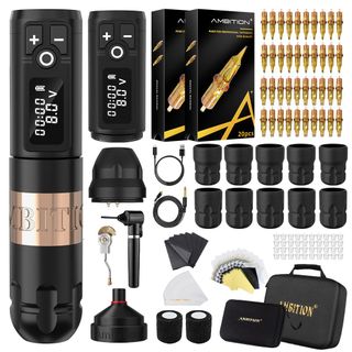 Tattoo Kit | Ambition Soldier Wireless Tattoo Machine Kit 3 thumbnail 2