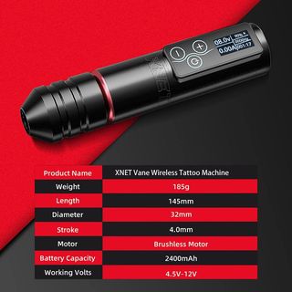 Xnet Vane Wireless Tattoo Machine Brushless Motor thumbnail 9