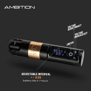 Tattoo Kit | Ambition Soldier Wireless Tattoo Machine Kit thumbnail 9