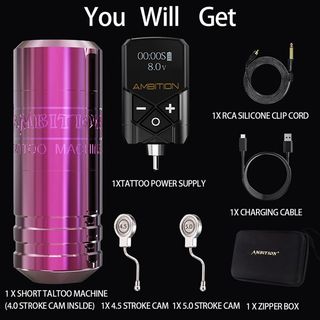 Ambition Torped Wireless Tattoo Machine Kit thumbnail 20