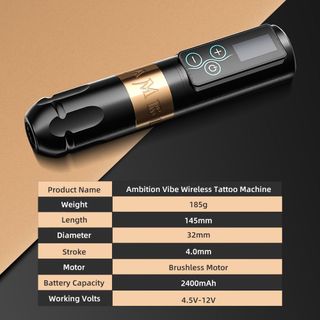 Ambition Vibe Tattoo Machine Brushless Motor thumbnail 4
