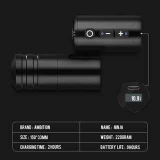 Ambition NINJA Wireless Tattoo Machine Pen thumbnail 8
