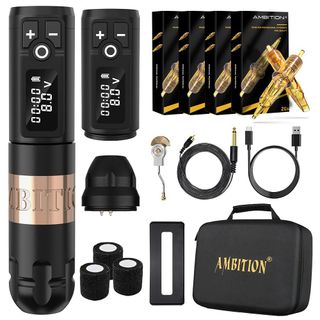 Tattoo Kit | Ambition Soldier Wireless Tattoo Machine Kit thumbnail 2