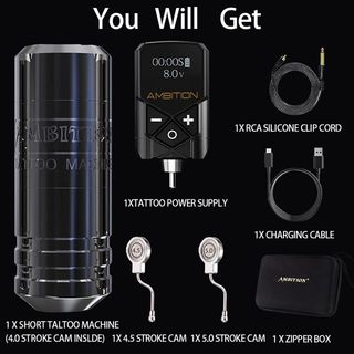 Ambition Torped Wireless Tattoo Machine Kit thumbnail 19