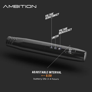 Tattoo Kit | Ambition Dragonkiss Complete Wireless Tattoo Machine Kit thumbnail 3