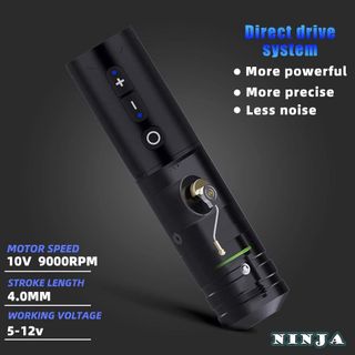 Tattoo Kit | Ambition Ninja Wireless Tattoo Machine Kit thumbnail 3