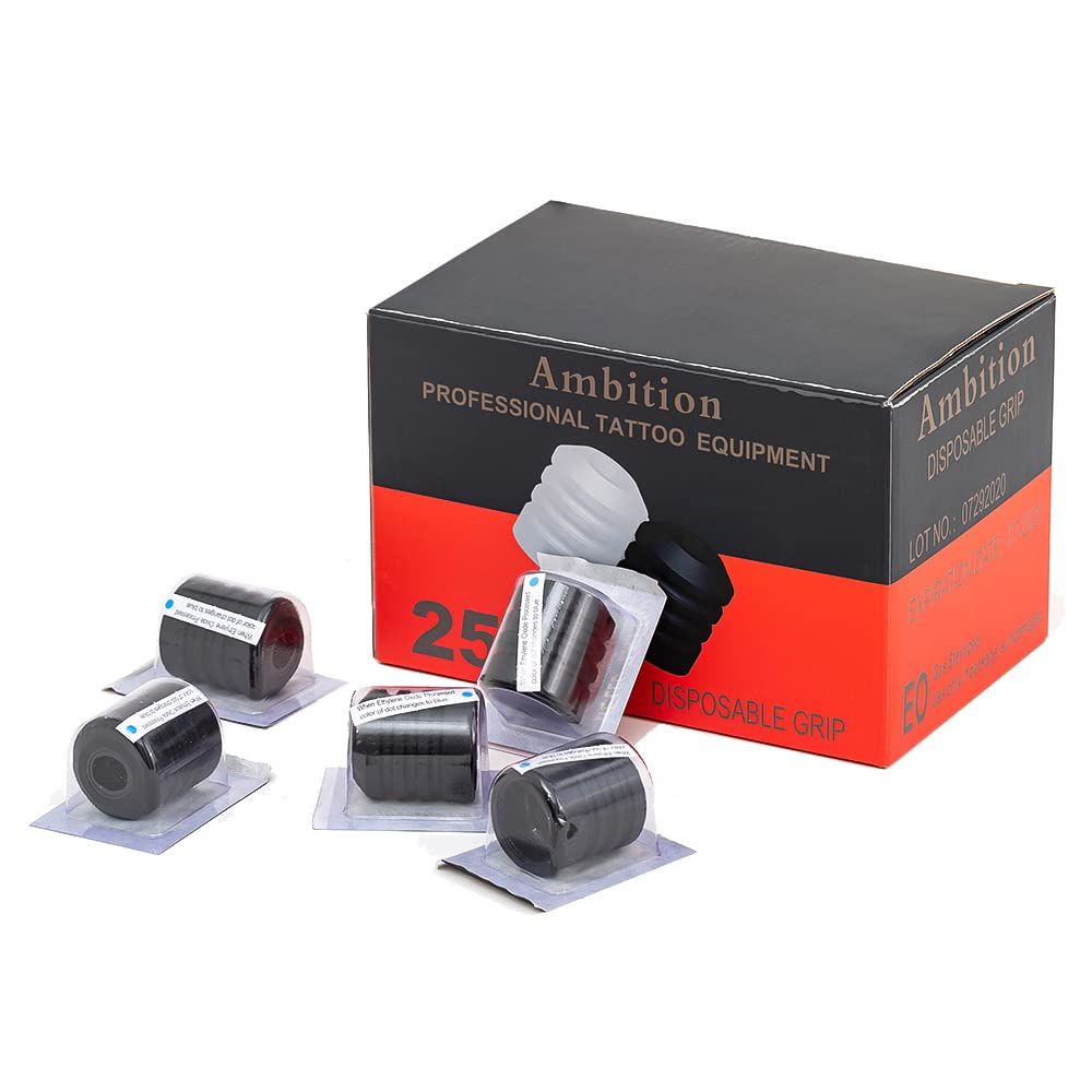 Ambition 25pcs Tattoo Grip Cover Silicone Disposable