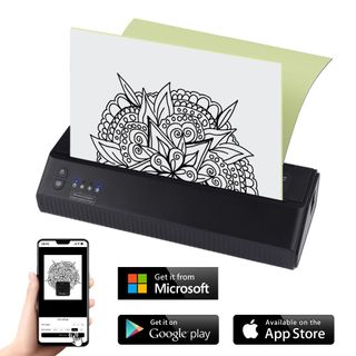 Ambition Wireless Tattoo Stencil Printer with 20Pcs Transfer Paper thumbnail 1