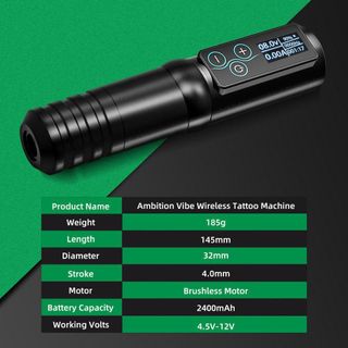 Ambition Torden Wireless Tattoo Machine Brushless Motor thumbnail 7