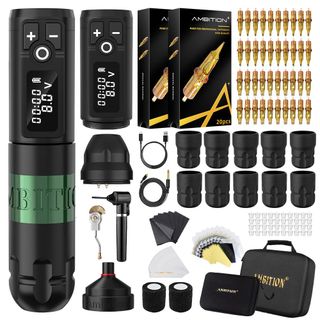 Tattoo Kit | Ambition Soldier Wireless Tattoo Machine Kit 3 thumbnail 5