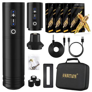 Tattoo Kit | Ambition Ninja Wireless Tattoo Machine Kit thumbnail 1