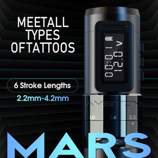 Tattoo Kit | Ambition Mars-U Wireless Tattoo Machine Kit thumbnail 4
