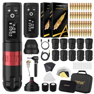 Tattoo Kit | Ambition Soldier Wireless Tattoo Machine Kit 3 thumbnail 4