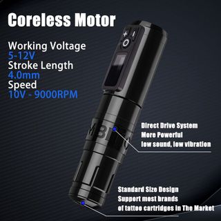 Ambition Storm Wand Wireless Tattoo Machine Pen thumbnail 8