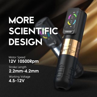 Ambition Seher Adjustable Stroke Wireless Tattoo Machine Pen thumbnail 7