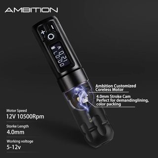 Tattoo Kit | Ambition Soldier Wireless Tattoo Machine Kit 2 thumbnail 6