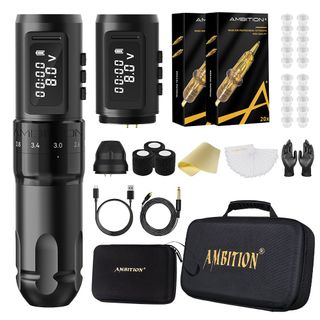 Tattoo Kit | Ambition Mars-U Wireless Tattoo Machine Kit thumbnail 1