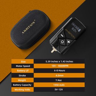 Ambition Torped Wireless Tattoo Machine Kit thumbnail 17