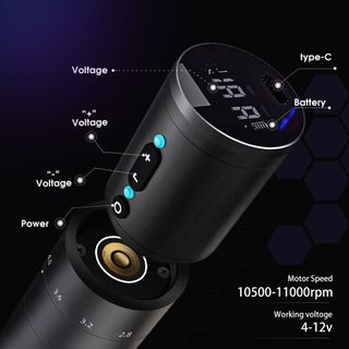 XNET paco Adjustable Stroke Wireless Tattoo Machine thumbnail 6