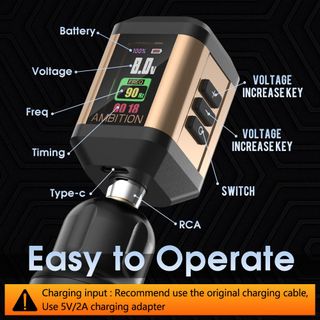 Ambition Vibe Rotary Tattoo Machine Short Pen Kit thumbnail 7