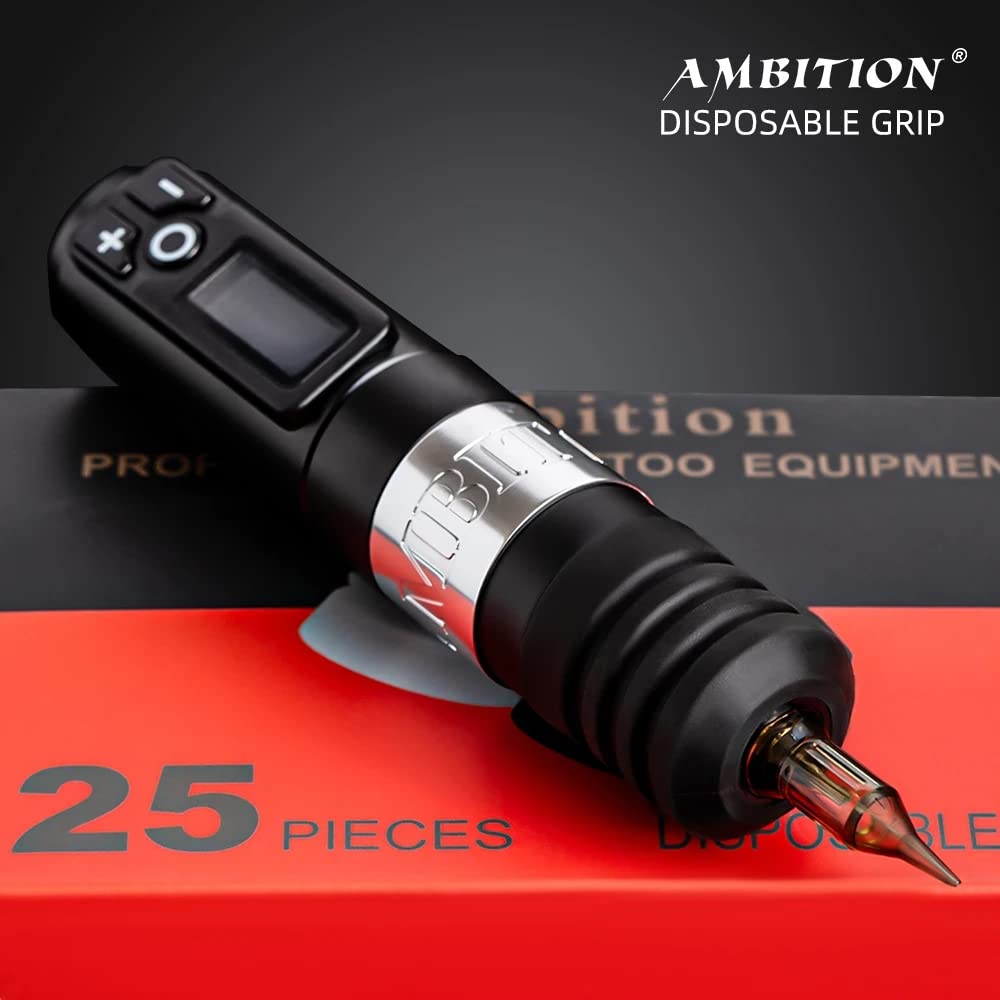 Ambition 25pcs Tattoo Grip Cover Silicone Disposable