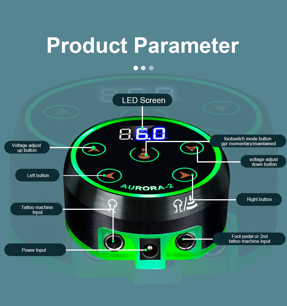 Aurora 2 Tattoo Power Supply