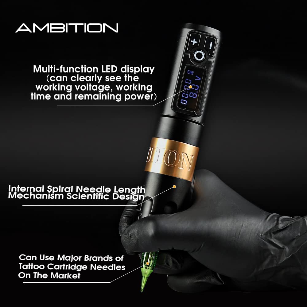 Ambition Soldier Wireless Tattoo Machine Pen