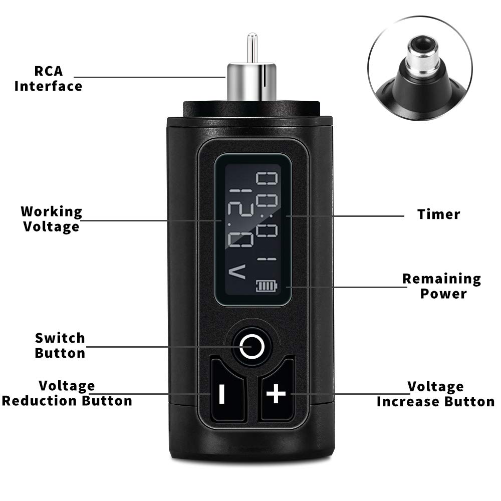 Ambition G4 RCA Wireless Tattoo Power Supply
