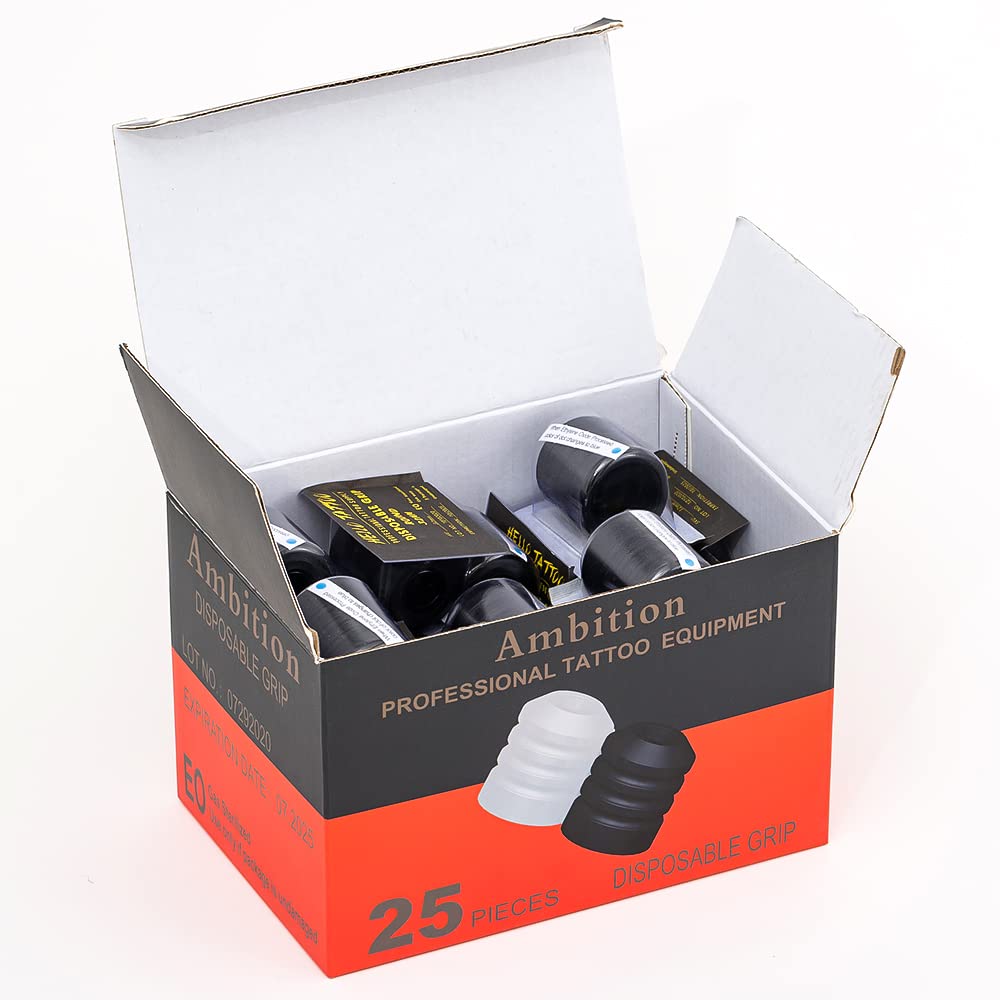 Ambition 25pcs Tattoo Grip Cover Silicone Disposable